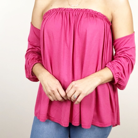 Splendid off the shoulder light and flowy top - Picture 2 of 6
